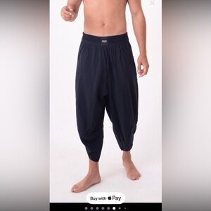 Harem pants S/M black linen